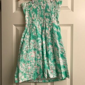 Lilly Pulitzer strapless dress